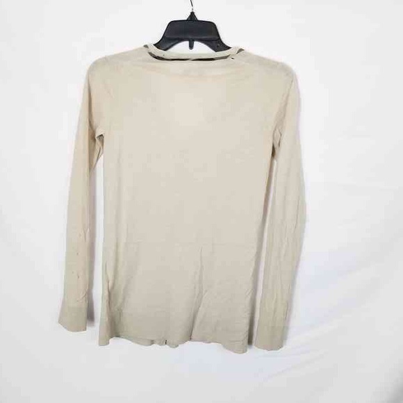 Burberry London Beige Wool/Cashmere Darwin Cardigan size Small/ 6 - Picture 3 of 6